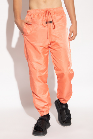 Neon orange track pants sale